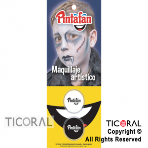 MAQUILLAJE ARTISTICO PINTAFAN BLANCO NEGRO DRACULA 13-800 (4GR SET X 2) x 1